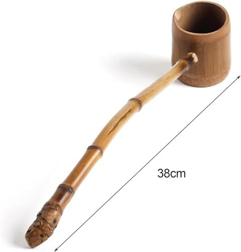 Natural Bamboo Water Scoop Creative Long Handle