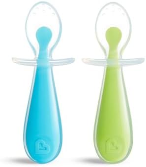 Gentle Silicone Training Spoons for Babies
