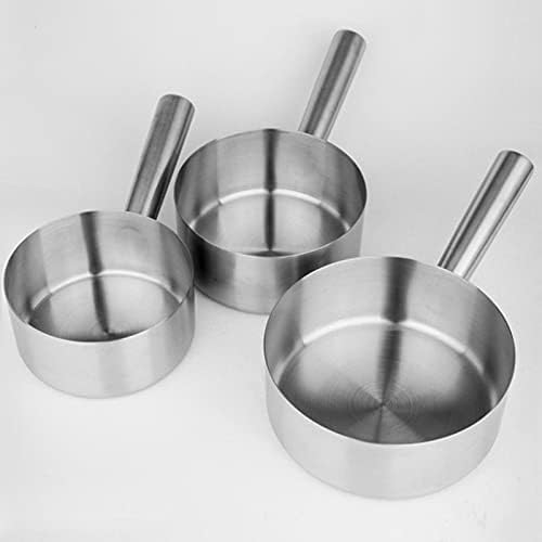 Stainless Steel Water Scoop with Long Handle for Kitchen and Bathroom Use