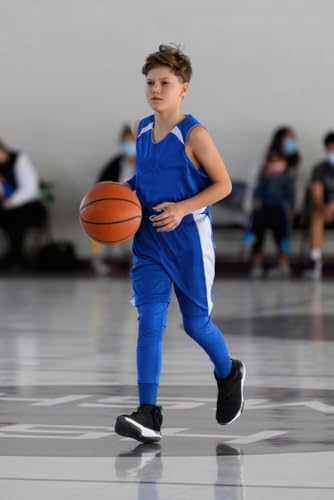MIVEI Kids Basketball Compression Pants with 4-in-1 Support