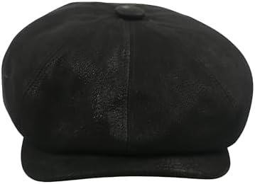 Leather Newsboy Caps