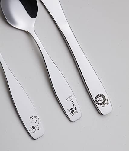 Exzact Kids Flatware 6pcs Safari Set - Dishwasher Safe