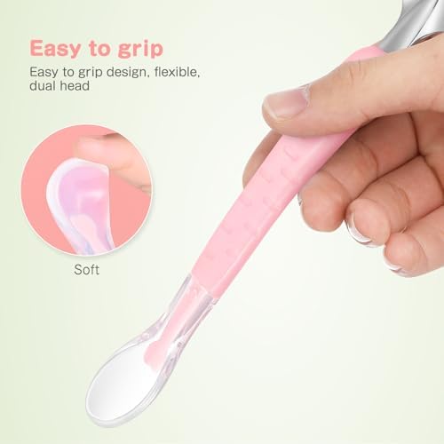 Soft Silicone Double-Headed Feeding Spoon Baby Food Decoder