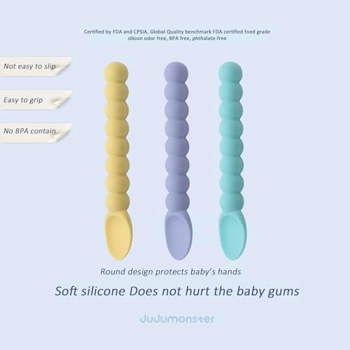 JUJUMONSTER Pearl Spoon BPA-Free Ergonomic for Babies