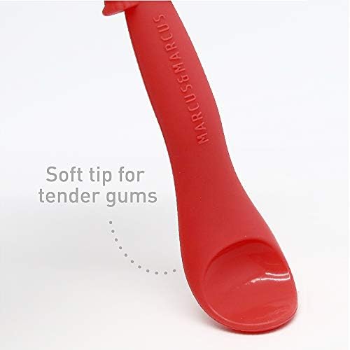 MARCUSMARCUS Baby Silicone Spoon Set BPA-Free for Starting Solids