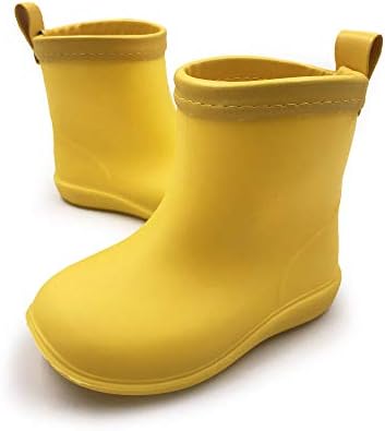 Ammoj Baby Kids Easy On Rain Shoes Boots for Toddler Little Kid
