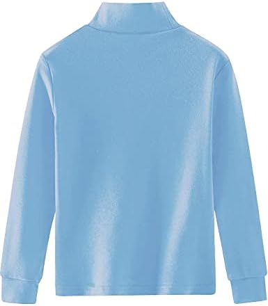 SpringGege Little Big Kids Soft Cotton Long Sleeve Mock Turtleneck Shirts