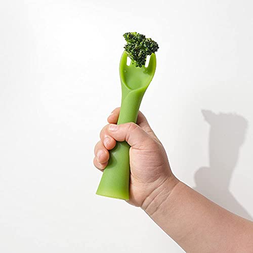 Olababy Training Fork Spoon Set - Safe Ergonomic for Baby Led Weaning