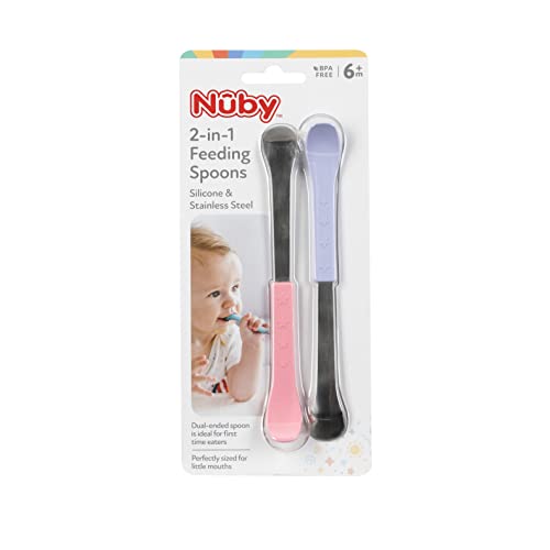 Nuby Dual Ended Feeding Spoons for Baby