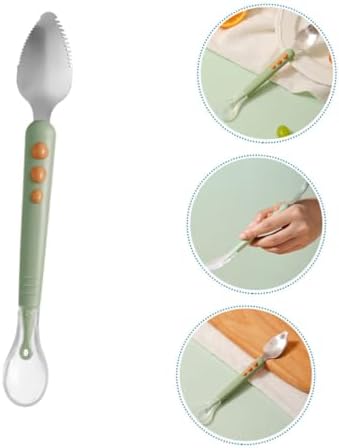 Toyvian Double-Ended Silicone Spoons Safe for Homemade Puree