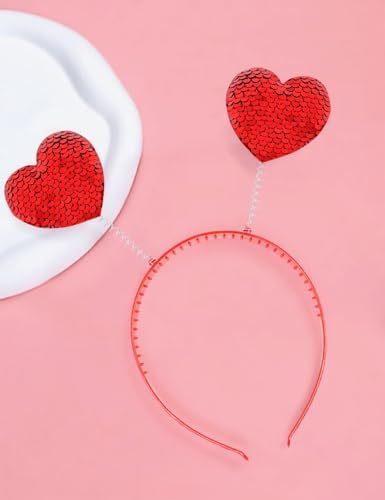 Stylish Red Heart Headband