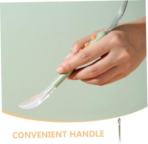 Toyvian Double-Ended Silicone Spoons Safe for Homemade Puree