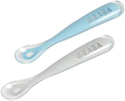 BEABA Babys First Foods Spoon Set with Travel Case