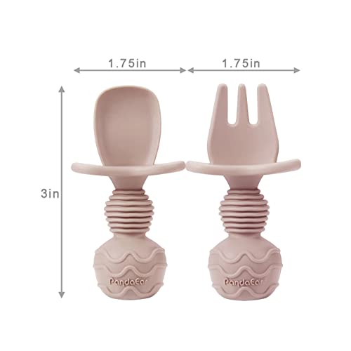 PandaEar 4-Pack Silicone Baby Feeding Set