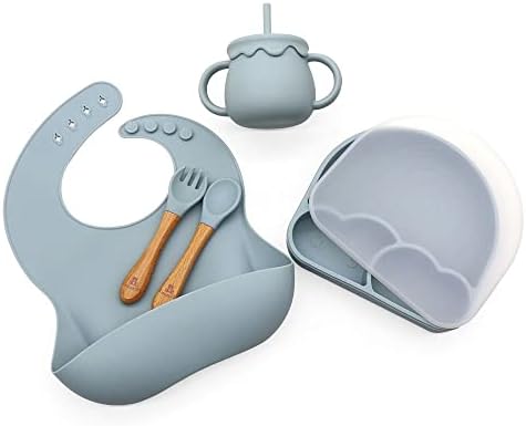 Luxekids - Silicone Baby Feeding Set Safe Leak-Proof Baby Essentials for Toddler