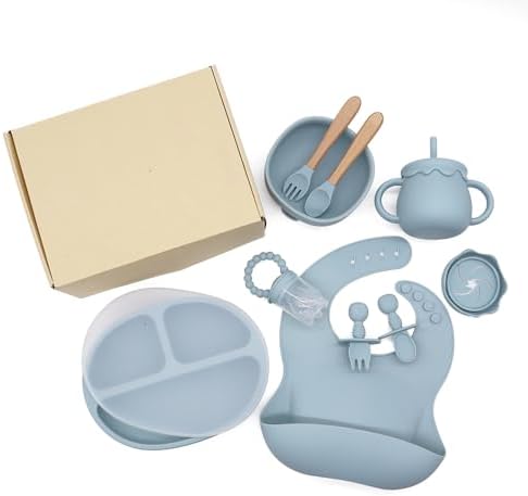 Silicone Baby Feeding Set with 13 Pieces for Toddlers