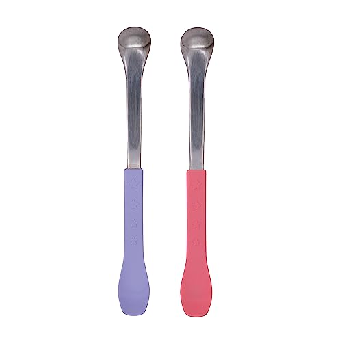 Nuby 2-in-1 Safe Feeding Spoons for Babies 6 Months