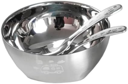 GAUMIDUC Baby Spoons Forks Set Durable Steel Kitchen Essentials