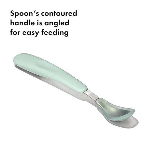 OXO Tot Feeding Spoon Set with Soft Silicone - Opal and Dusk