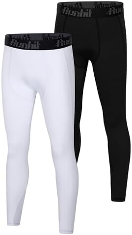 Runhit Boys Compression Leggings for Active Play