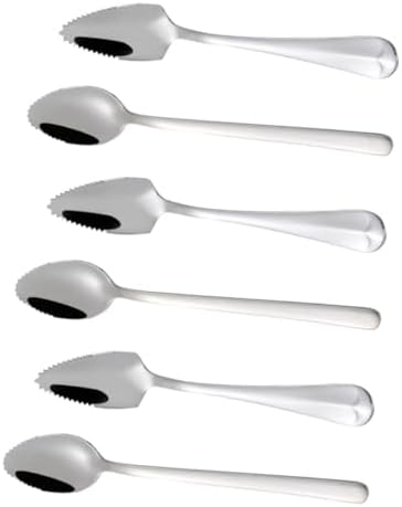 6pcs Stainless Steel Puree Spoons Set for Easy Feeding