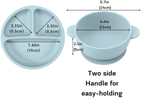 PandaEar Silicone Baby Feeding Set Self-Feeding Complete Kit for Independency