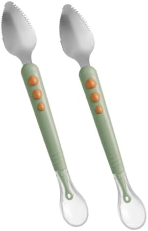 Toyvian Double-Ended Silicone Spoons Safe for Homemade Puree