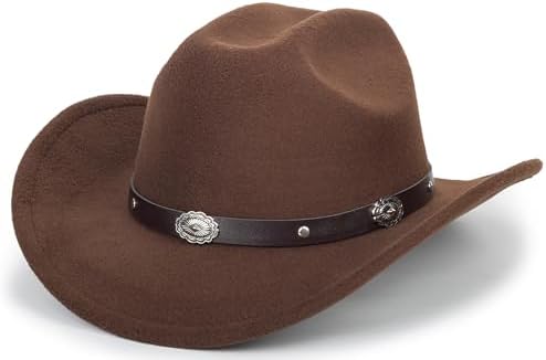Mealah Women Mens cowboy fedora hat