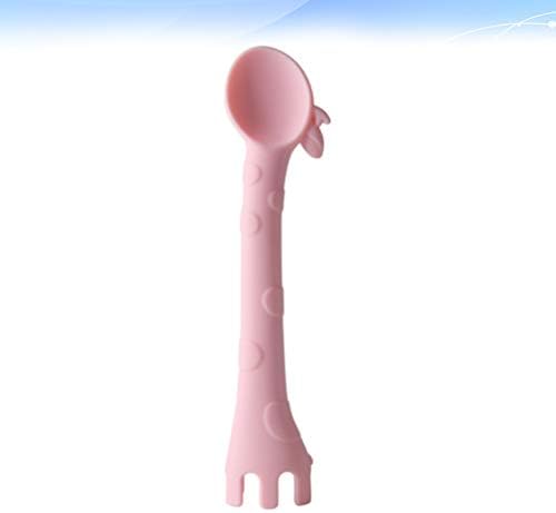 Baby Silicone Soft Spoons - Fun Giraffe Design for Toddlers