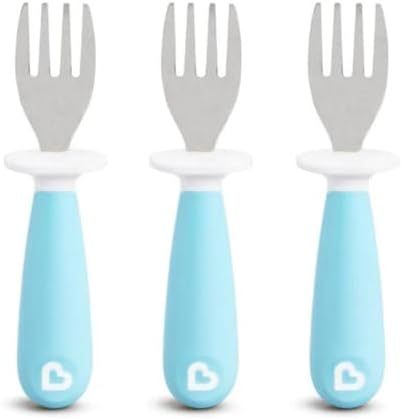 Munchkin Raise Toddler Fork Set 3-Pack Perfect for Toddler Feeding