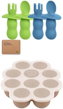 KeaBabies 4-Pack Silicone Baby Spoons Set