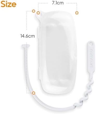 NumNum Baby Spoon Set with Clear Travel Case for Kids 6 Months