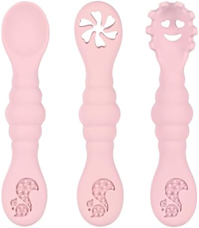 Perfect Silicone Baby Spoons for self-feeding