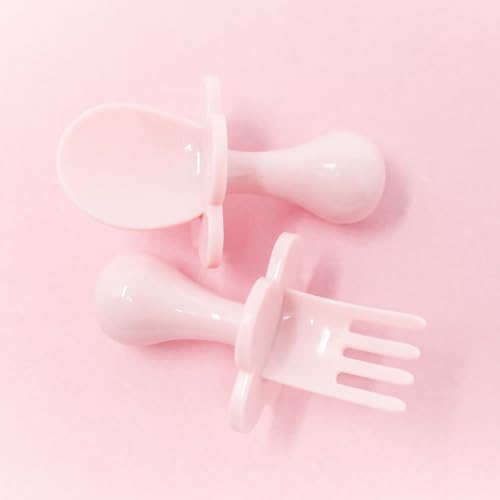Grabease Toddler Utensils BPA-Free Blush Set