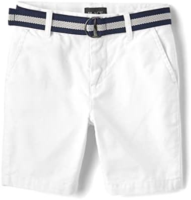 The Childrens Place Boys Stretchy Belted Chino Shorts