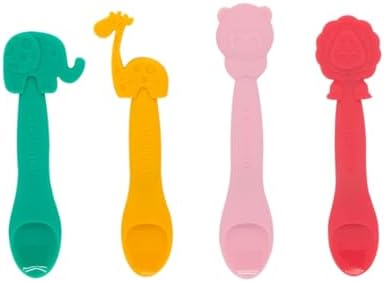 MARCUSMARCUS Baby Silicone Spoon Set BPA-Free for Starting Solids
