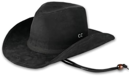 Funky Junque Women Suede Cowboy Hat with Decorative Band