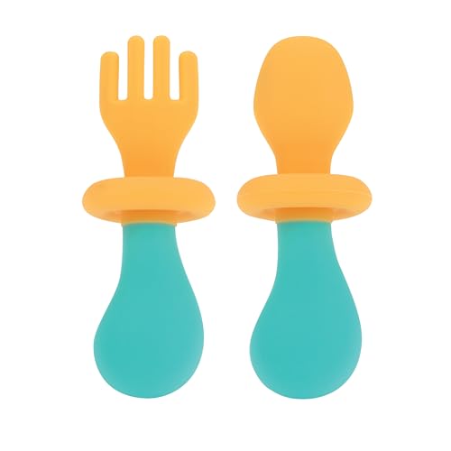 Nuby SafetyGuard First Fork and Spoon Set for Babies 6 Months