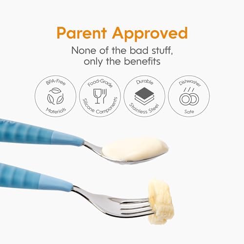 NumNum Toddler Cutlery Set 3-Pack Green