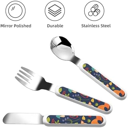 Stainless Steel Animal Fox Flatware Set with Travel Case