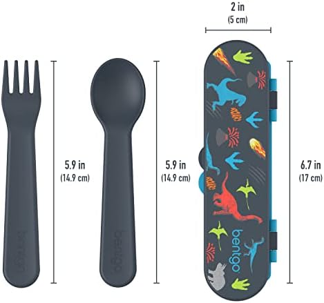 Bentgo Kids Flatware Set - Durable Reusable