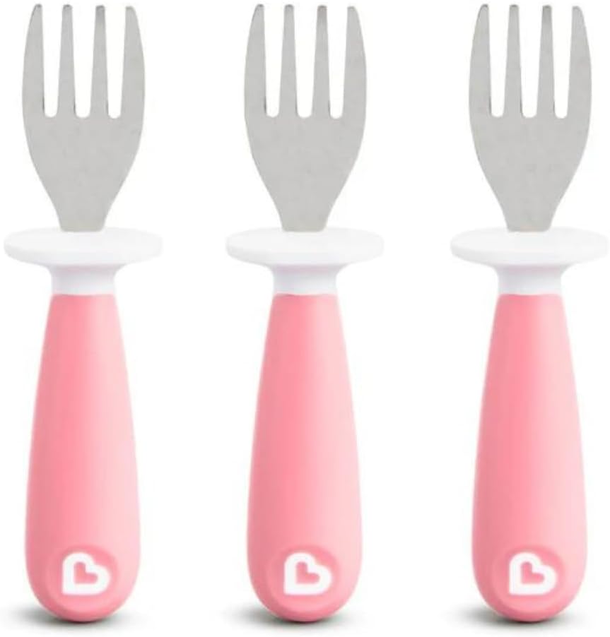 Munchkin Toddler Fork Set Fun Pink Set for Kids