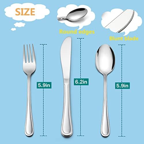 12-Piece Kids Stainless Steel Flatware Set