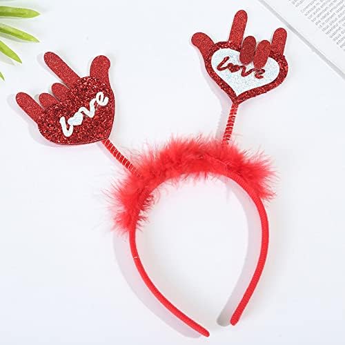 Adorably Red Heart Headband Valentines Day Wedding Party Accessory