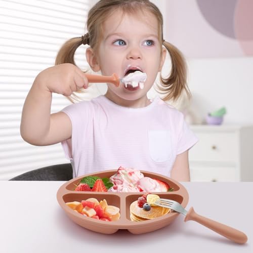 Eascrozn Toddler Spoons Forks Set 6 Pack
