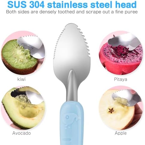 Soft Silicone Double-Headed Feeding Spoon Baby Food Decoder