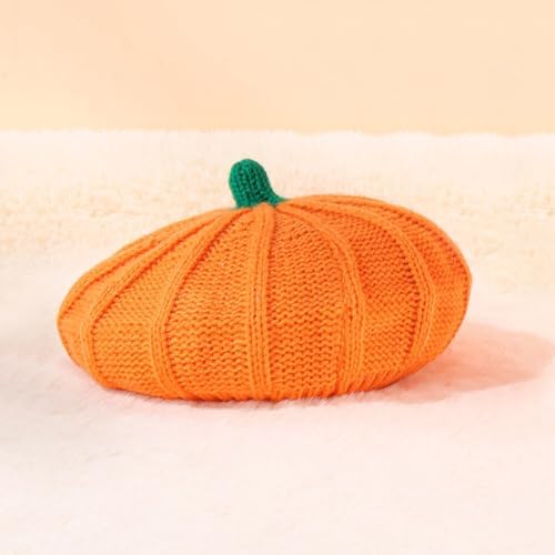 Perfect Halloween pumpkin Beret for Kids