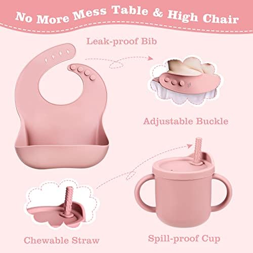 EAIETC Silicone Baby Feeding Set with Suction Bowl for 6 Months