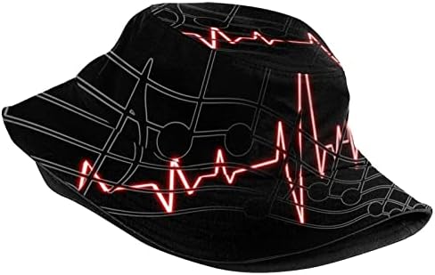 Funny Summer Bucket Hat Musical Note Design