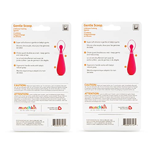Munchkin Silicone Training Spoons with Choke Guard 4-Baby Set